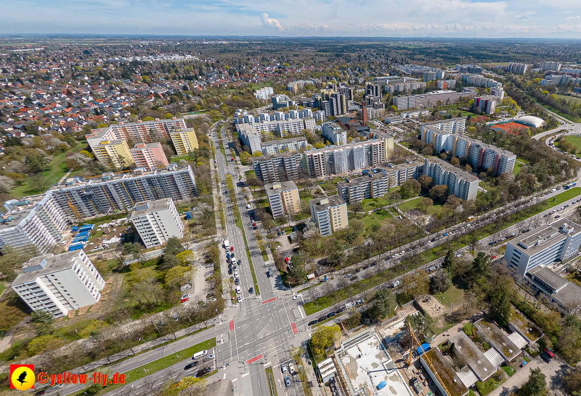 21.04.2023 - Baustelle der Großsanierung Kurt-Eisner-Straße in Neuperlach